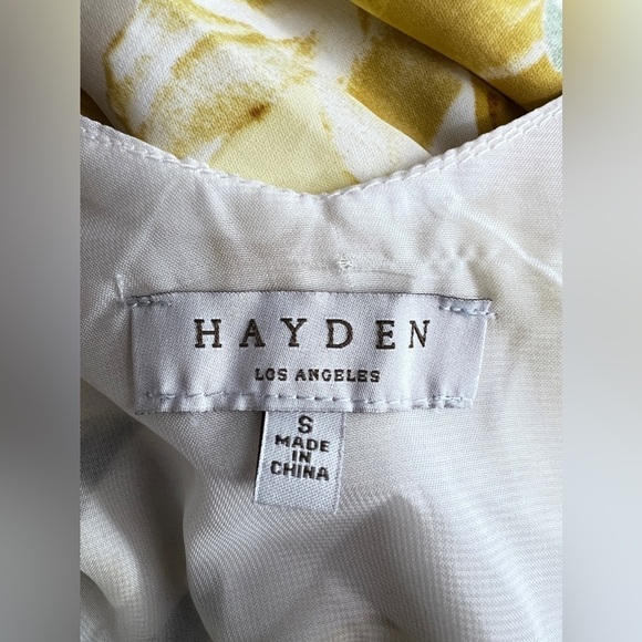 Hayden Yellow Floral Dress size small - Picture 9 of 13